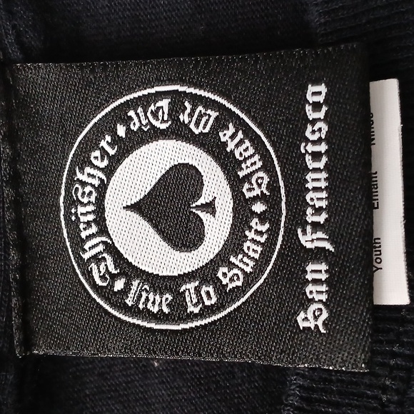 TRASHER MAGAZINE SAN FRANCISCO YOUTH  BLACK T-SHIRT. SIZE L - Picture 12 of 15